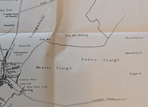 Molendinar Burn map 1897