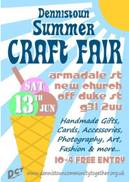 Dennistoun Summer Craft Fair 13th June