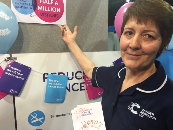 Mary Dunlop Cancer Awareness Roadshow Glasgow Royal Infirmary